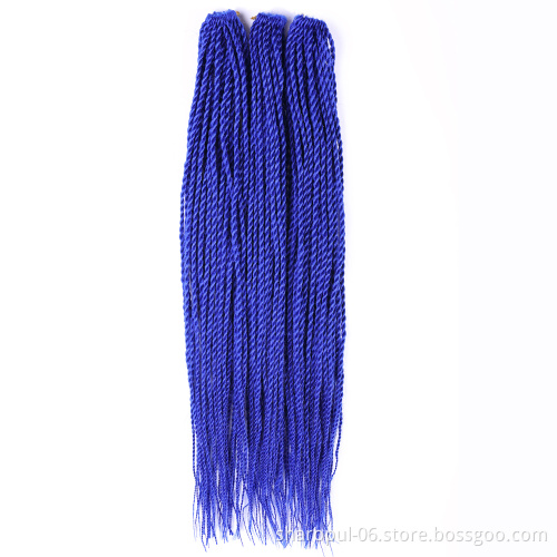 senegalese twist crochet braid 30strands/pack synthetic rope twist braid hair extensions